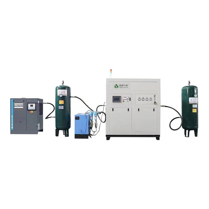 Cost-effective nitrogen generator with compressor