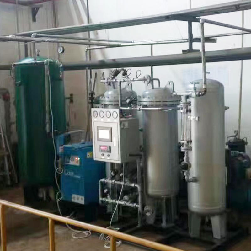 Cost-effective nitrogen generator with compressor